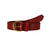 Red Rugged Vegetable Tanned Leather Belt (Width 35 mm - 1 ½")