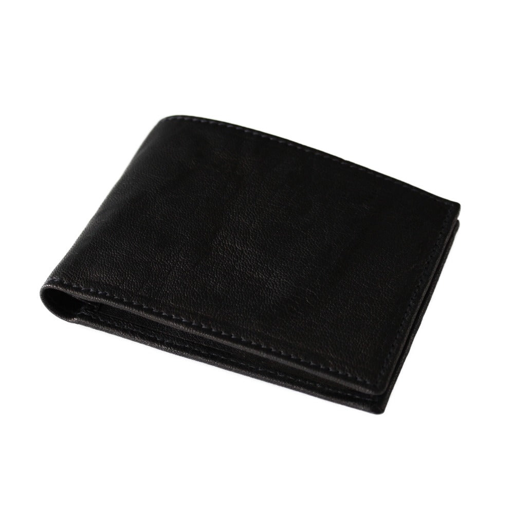 Women's Wallet Sauvage Black Calfskin Handmade Card Holder Pockets Banknotes